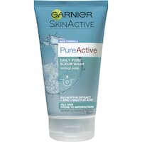 garnier skin active facial cleanser pure daily pore scrub 150mL