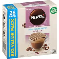 nescafe 98% sugar free coffee mix mocha 26 sachets