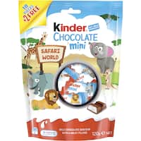 kinder share pack chocolate minis 124g 20pk