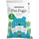 serious puffs pea snacks sea salt 5pk