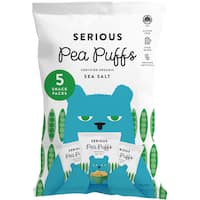 serious puffs pea snacks sea salt 5pk