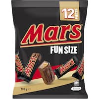 mars chocolate bar fun size 192g