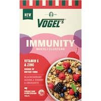 vogels muesli clusters immunity 400g