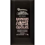 donovans chocolate bar raspberry & rose 100g