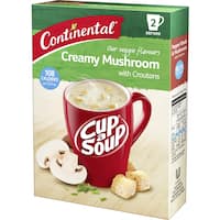 continental crouton soup instant soup creamy mushroom 50g 2 serve