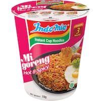 indomie instant noodles cup mi goreng hot & spicy 70g