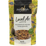 pure delish local as granola macadamia manuka honey 300g