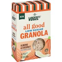 vogels all good granola almond coconut 400g