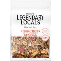 legendary locals granola stone fruit & vanilla 400g