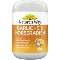 natures way garlic and horseradish vitamins 200ea