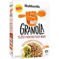 be mighty granola salted maple & cashew 400g