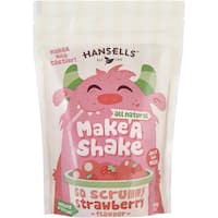 hansells make a shake milk mixes strawberry 200g