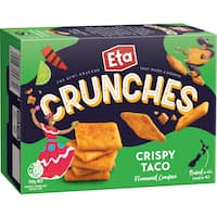 snax crunches crackers taco 160g
