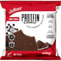 justines protein cookie chocolate fudge 60g
