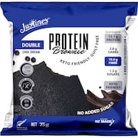 justines protein cookie choc brownie 75g