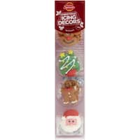 dollar sweets christmas cake decorations 2d 12pce