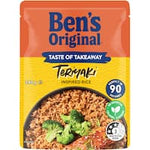 bens original microwave rice taste of takeaway teriyaki chicken 240g