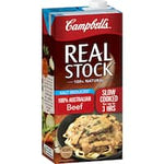 campbells real stock beef stock liquid salt reduced 1L