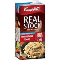 campbells real stock beef stock liquid salt reduced 1L