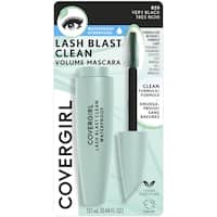 covergirl lashblast waterproof mascar clean volume very black 13mL