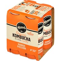 remedy organic kombucha mango passionfruit 4pk