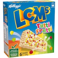kelloggs lcms cereal bars tutti frutti 120g 6pk