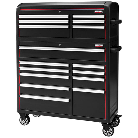 KIRKLAND SIGNATURE 43' REDLINE TOOL CHEST 2 BOXES