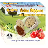 gonutz salsa & cracker dippers 132g 4pk