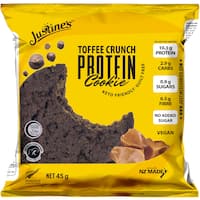 justine's keto protein cookie toffee crunch 45g