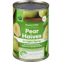 countdown pears halves in light syrup 415g