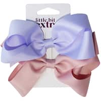 little bit extra clip bows extra alligator 2pk