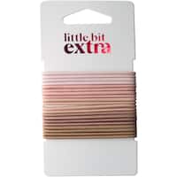 little bit extra hair ties elastic large thin neutral 20pk