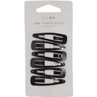 dash clips one touch black 6pk