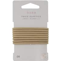 dash hair ties elastic large thick blonde 8pk