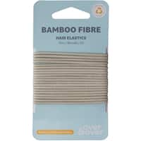 over & over organic bamboo hair ties elastic thin blonde 20pk