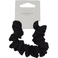 dash hair ties elastic scrunchie black 1ea