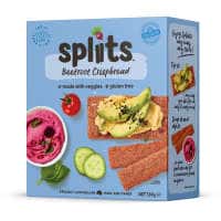 spliits crackers beetroot crispbread veggie 130g