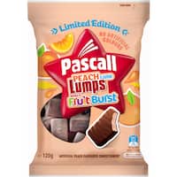 pascall sweets peach lumps 120g