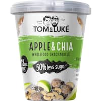 tom & luke snack balls apple & chia 198g