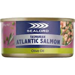 sealord salmon atlantic in olive oil 185g