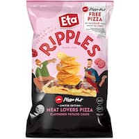 eta ripples potato chips meat lovers 140g