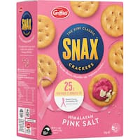 griffins snax crackers himalayan pink salt 250g