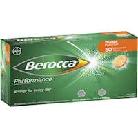 berocca performance effervescent energy vitamin c orange 30 tabLets