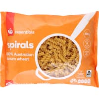 essentials pasta spirals small 500g