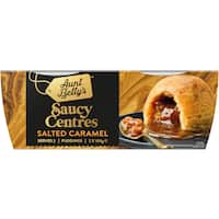 aunt bettys steamed pudding saucy centres salted caramel 2pk