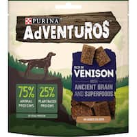 purina adventuros dog treats venison bites 120g