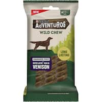 purina adventuros dog treats small chew venison 150g