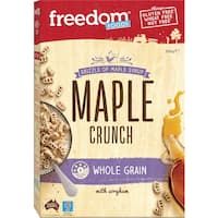 freedom foods ultra rice cereal maple crunch gluten free 300g