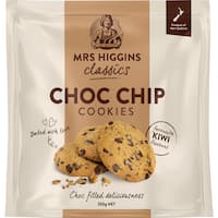 mrs higgins classics chocolate chip cookies  350g