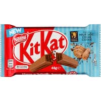nestle kit kat chocolate bar milk choc chunk cookie 45g